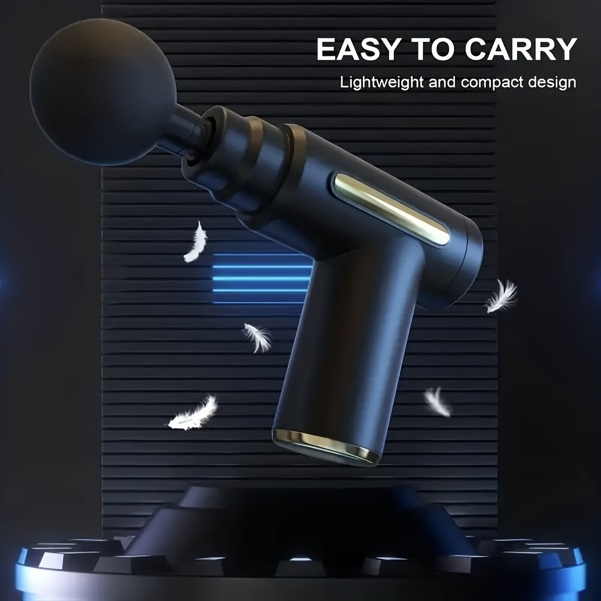 High Power Full Body Relaxation Massager – Rechargeable Deep Tissue Massage Gun (4 Heads)