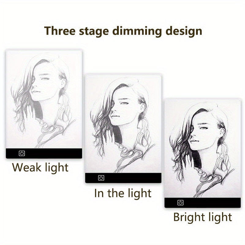LED Drawing Copy Board for Kids – 3-Level Dimmable Painting Tablet
