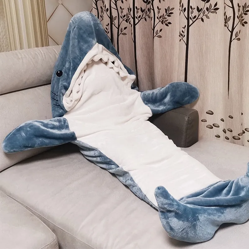 Cartoon Shark Sleeping Bag Pajamas