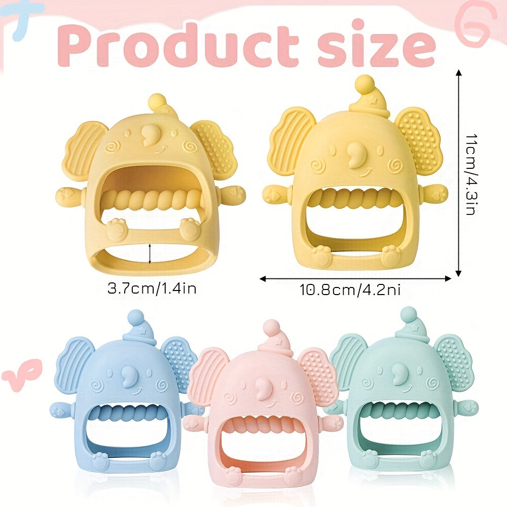TYRY.HU Soft Silicone Bear Mitten – Teether for Youngsters (6M+)