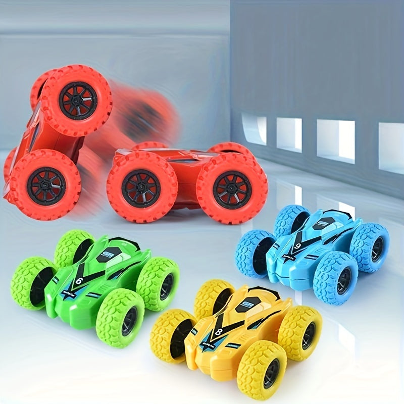 Double-Side Vehicle Inertia Toy Car – Safe & Shatter-Proof Fun for Kids