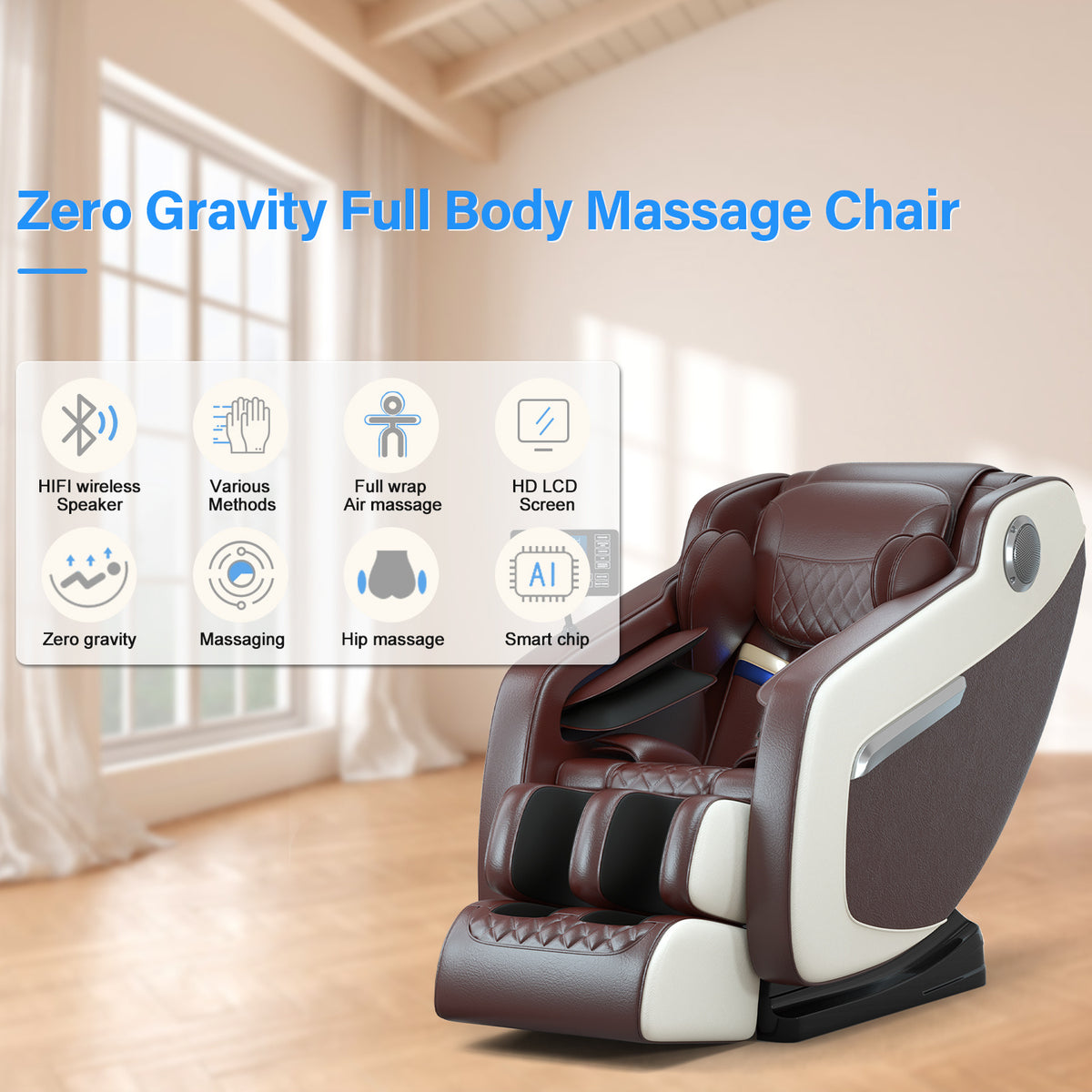 Zero Gravity Full Body Massage Chair with Heating Function