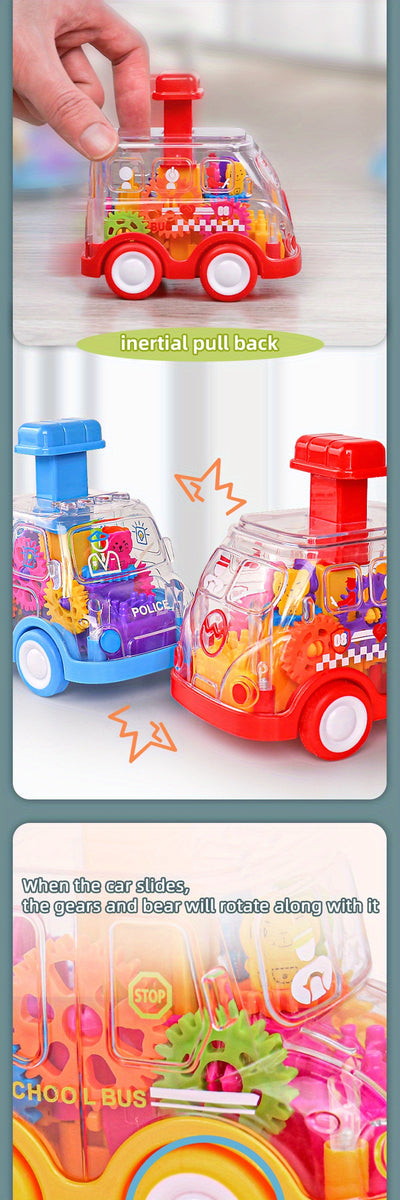 Children Press Car Boy – 3-in-1 Inertia Pull Back Car