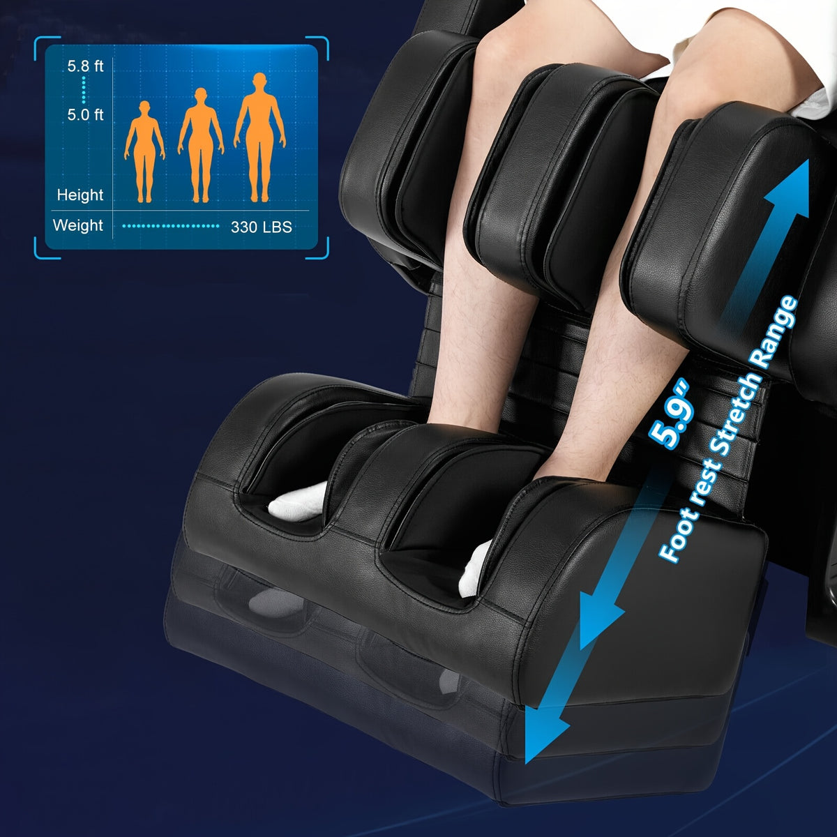 Ergonomic Zero Gravity Massage Chair with Heat Therapy