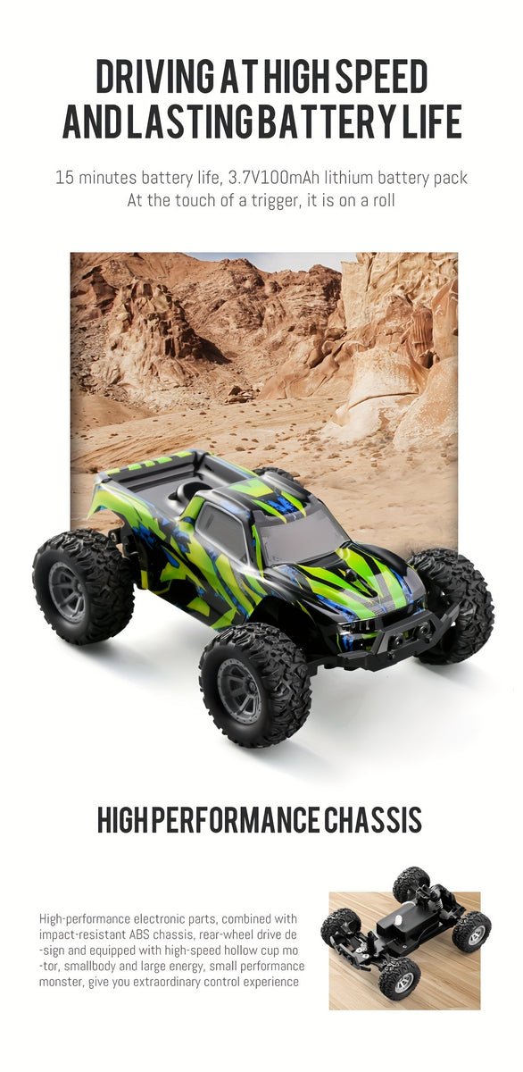 1:32 RC Car – 20km/h High-Speed All-Terrain Off-Road Electric Toy Car