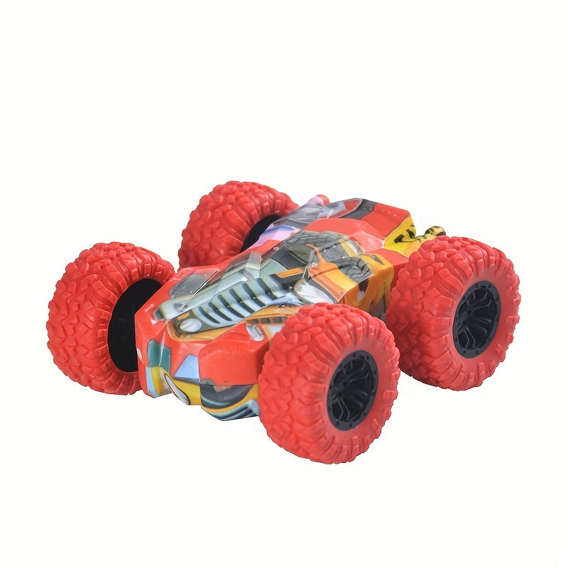 Double-Side Vehicle Inertia Toy Car – Safe & Shatter-Proof Fun for Kids