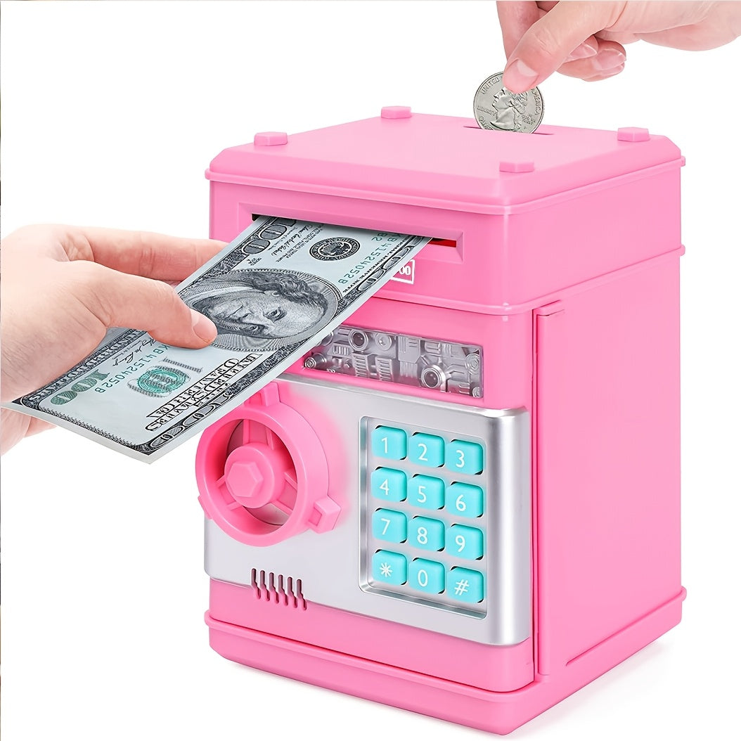 ATM Deposit Box for Kids – Coin Bank with Password & Automatic Money Slot