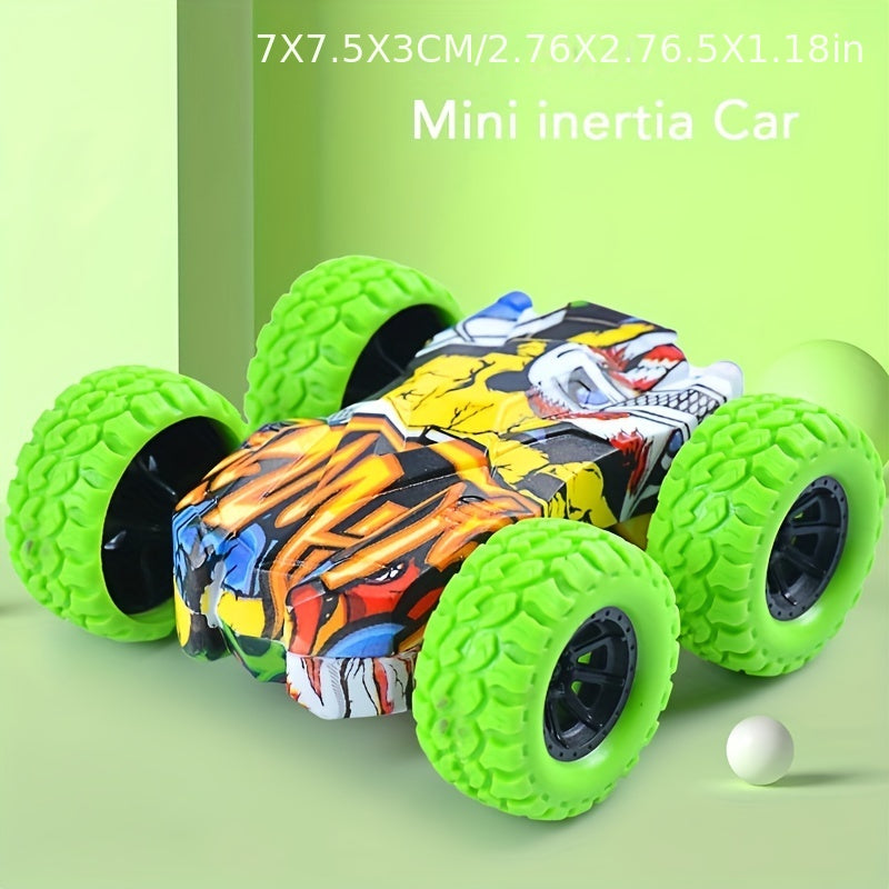 Double-Side Vehicle Inertia Toy Car – Safe & Shatter-Proof Fun for Kids