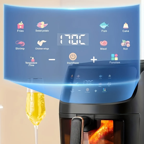 🍗 6L Electric Air Fryer Oven | Smart Touch Control & Multifunctional Cooking