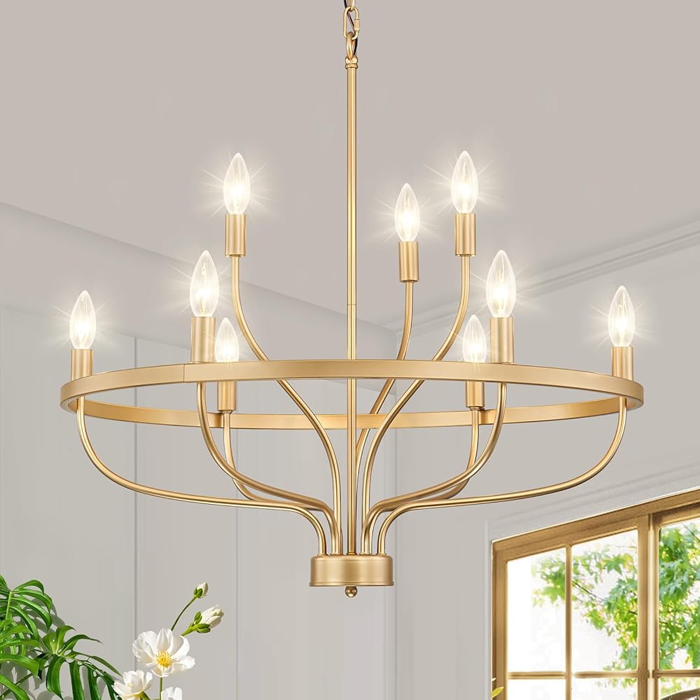 Modern Retro Iron LED Pendant Chandelier – Living & Dining Room Statement Light