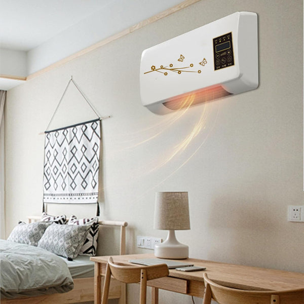 Mini Wall-Mounted Air Conditioner & Space Heater – Cooling & Heating with Remote Control