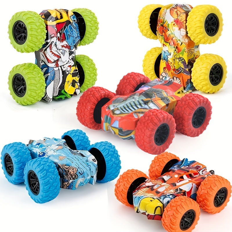 Double-Side Vehicle Inertia Toy Car – Safe & Shatter-Proof Fun for Kids