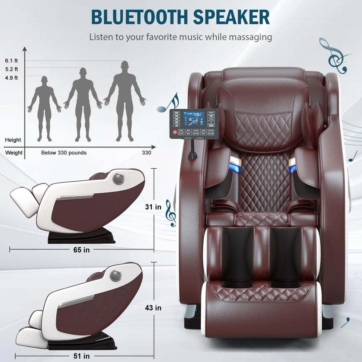 Zero Gravity Full Body Massage Chair with Heating Function