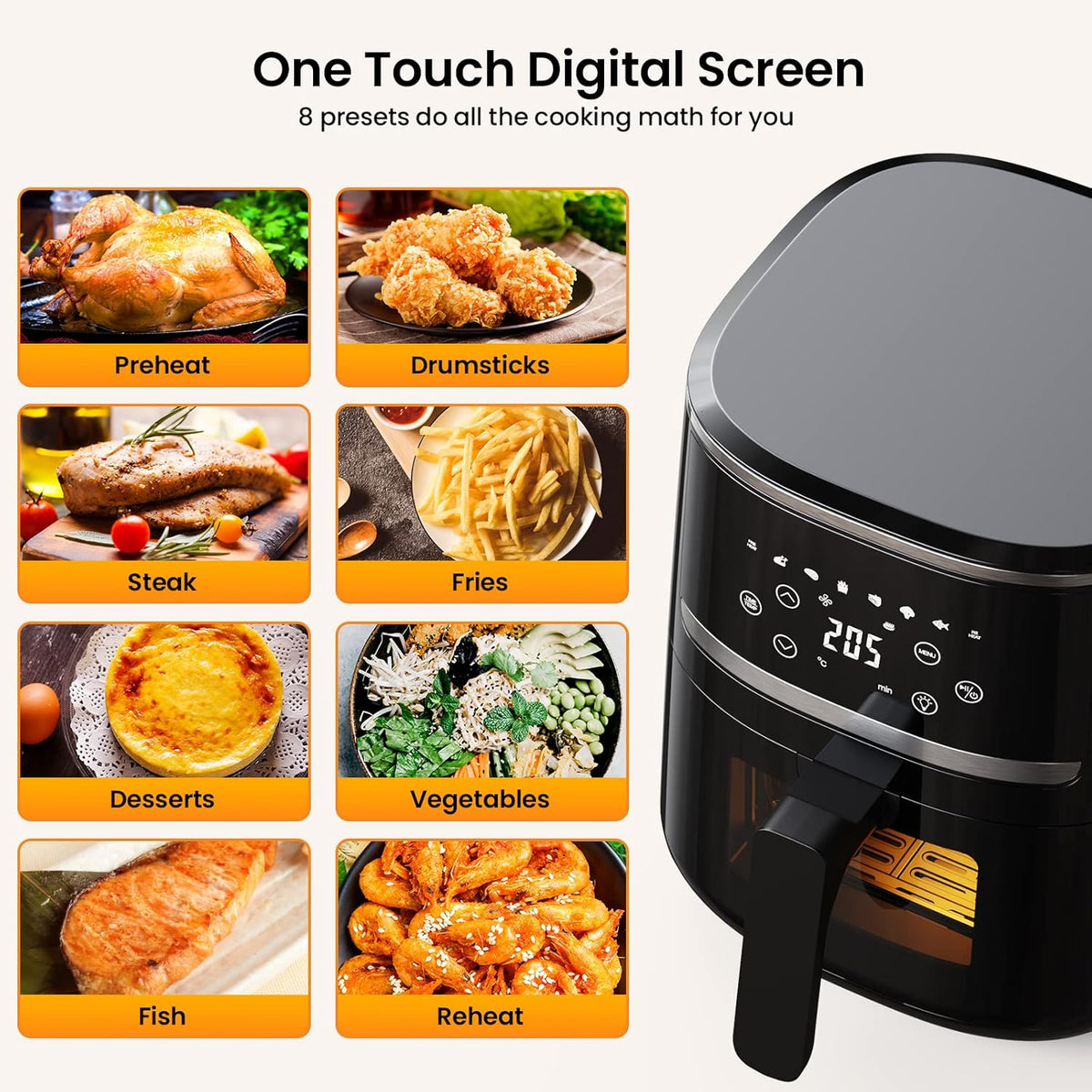 🍟 2024 New Digital Air Fryer 7L | Oil-Free Professional Smart Cooking Appliance