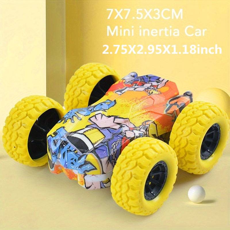Double-Side Vehicle Inertia Toy Car – Safe & Shatter-Proof Fun for Kids