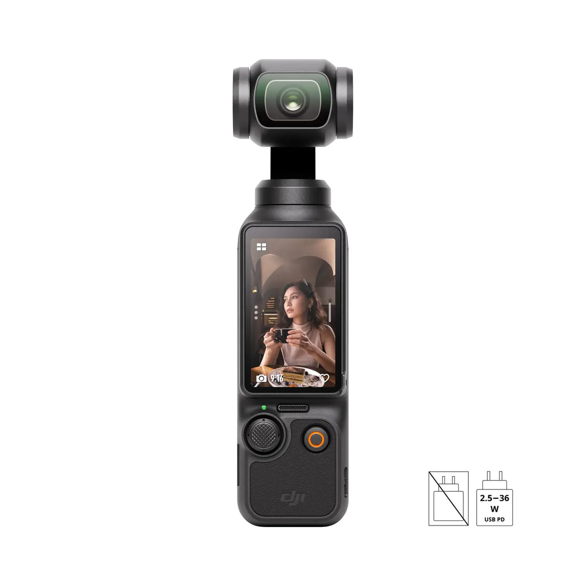 DJI Osmo Pocket 3 — Pocket-Sized 4K Camera with 1-Inch CMOS, 120fps & Rotatable 2" Screen