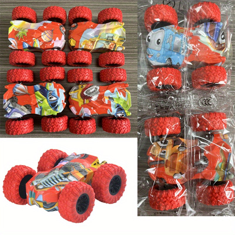Double-Side Vehicle Inertia Toy Car – Safe & Shatter-Proof Fun for Kids