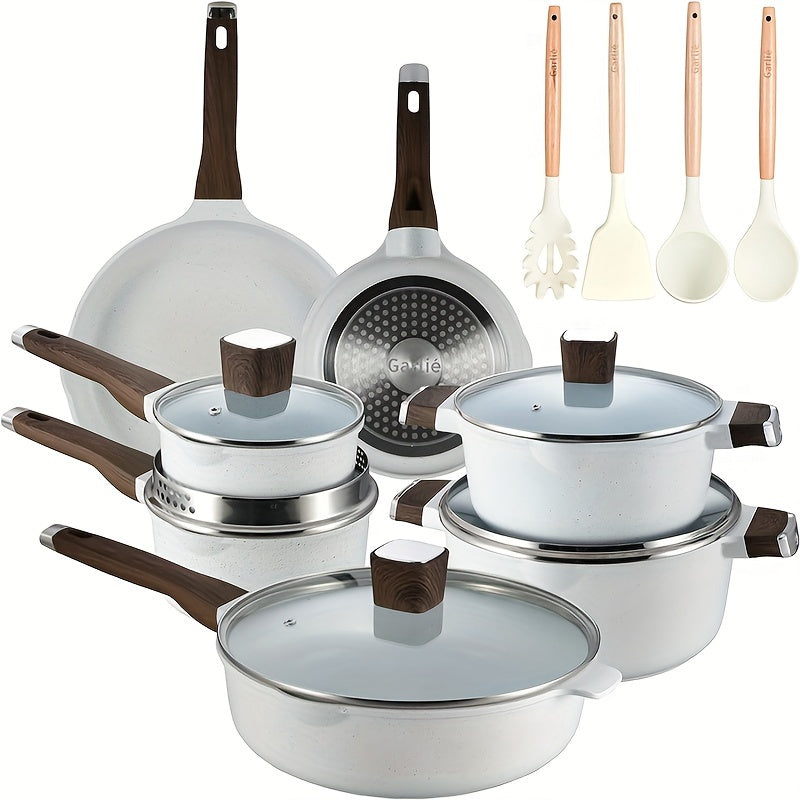 Idealforce Non-Stick Granite Cookware Set | 10/13/16-Piece Pots & Pans Collection