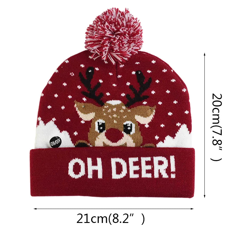 Christmas Theme LED Beanies