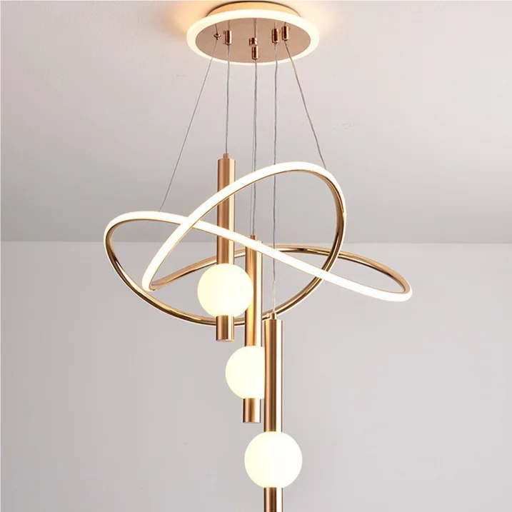 Modern High-End LED Chandelier – Minimalist Acrylic Design