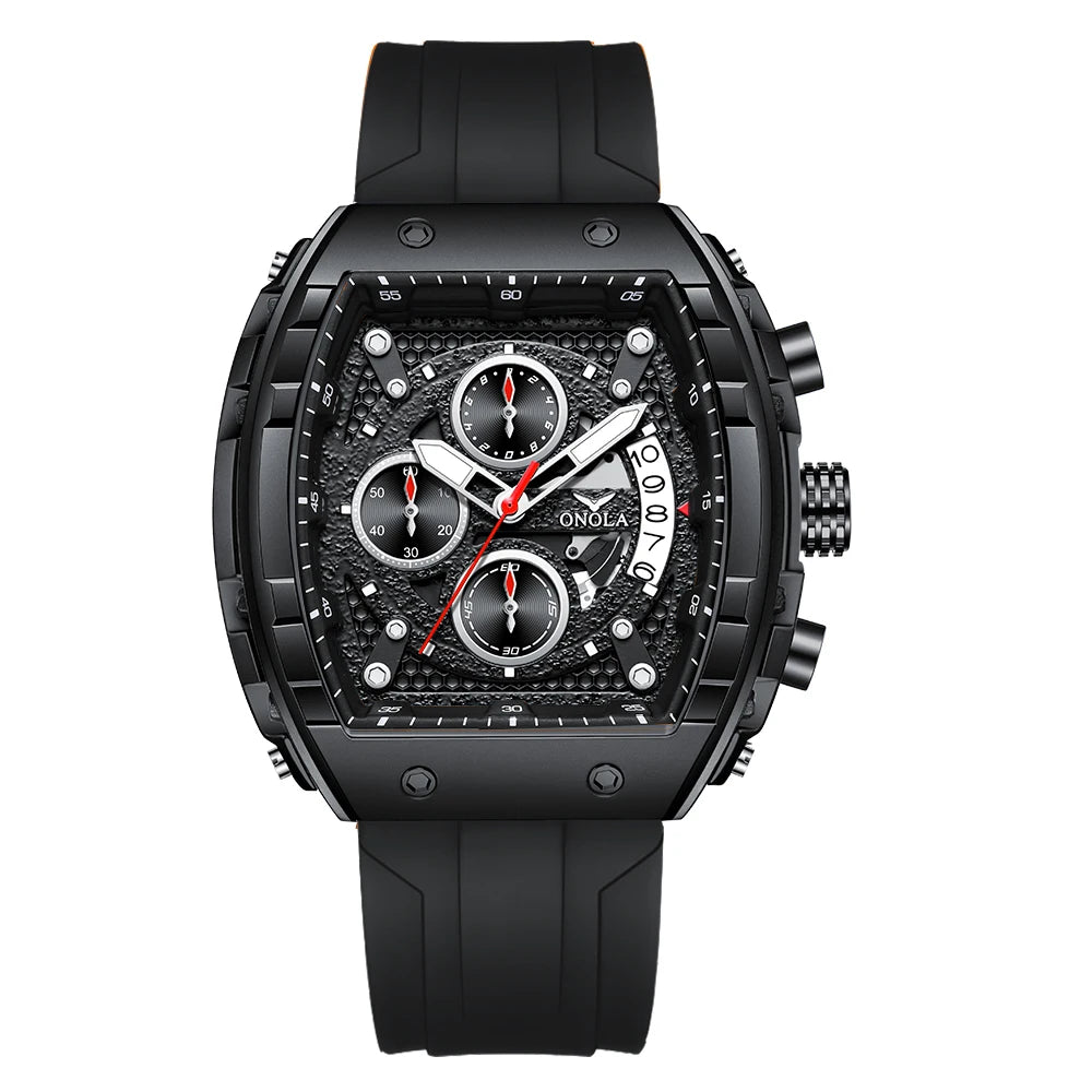 ONOLA Men’s Fashion Sports Watch – Luxury Quartz Chronograph with Night Light