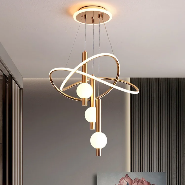 Modern High-End LED Chandelier – Minimalist Acrylic Design