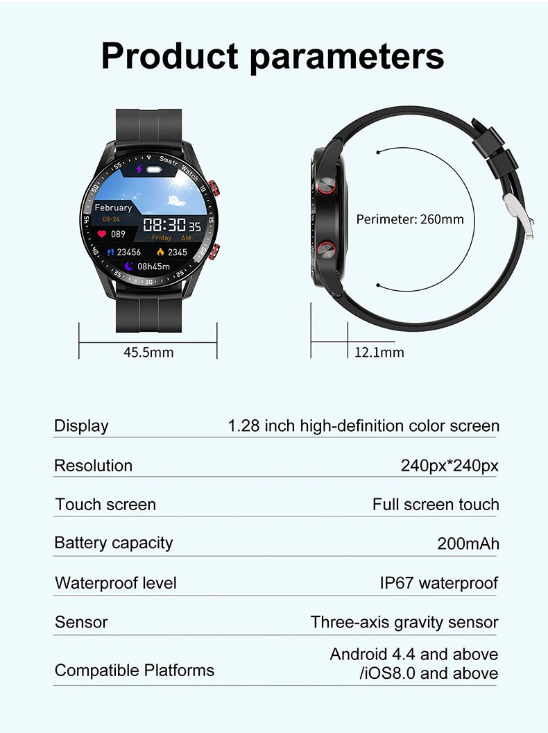 Steel Strap Smart Watch HW20 – ECG+PPG | Bluetooth Call | Fitness & Health Tracker