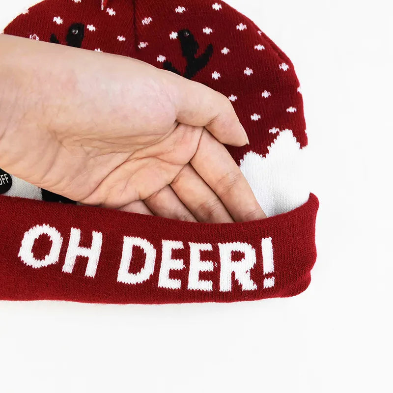 Christmas Theme LED Beanies