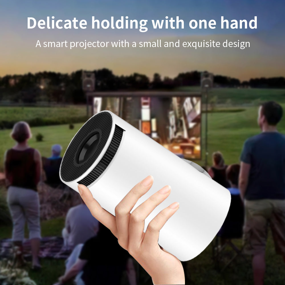 Hy300 Pro Mini Portable Video Projector Native Smart 4K LED Lamp DLP Lens Android 11 OS US Plug Option 1080p Projector