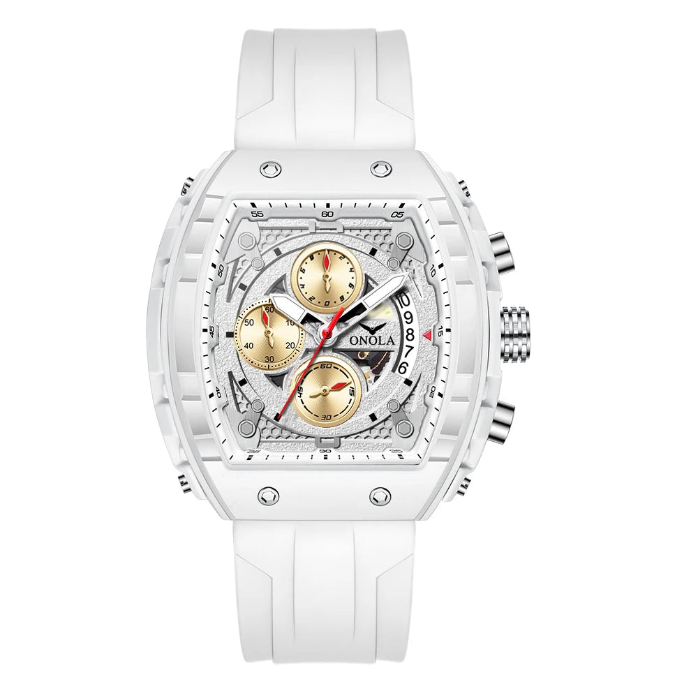 ONOLA Men’s Fashion Sports Watch – Luxury Quartz Chronograph with Night Light