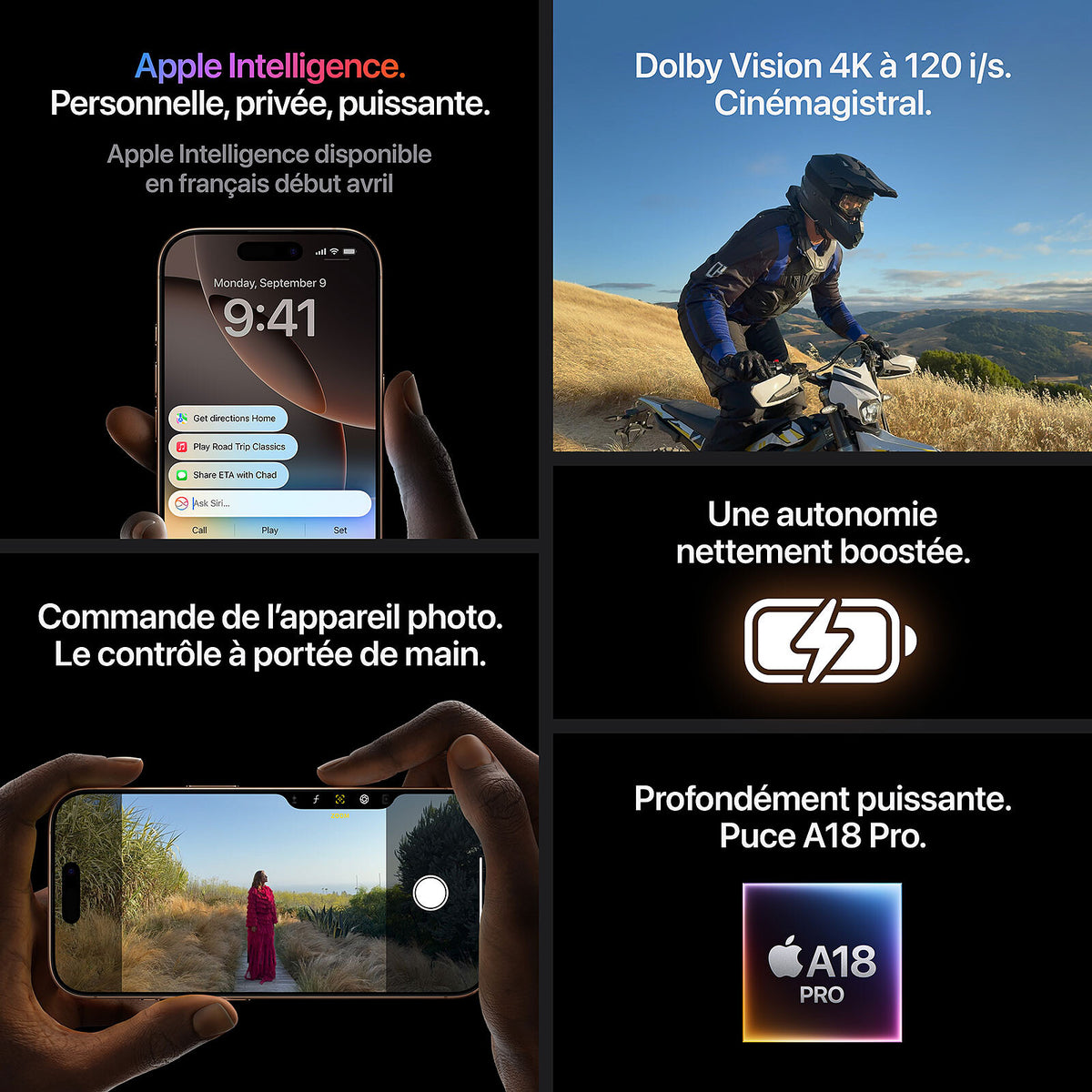 Apple iPhone 16 Pro Max 512 Go Titane Noir