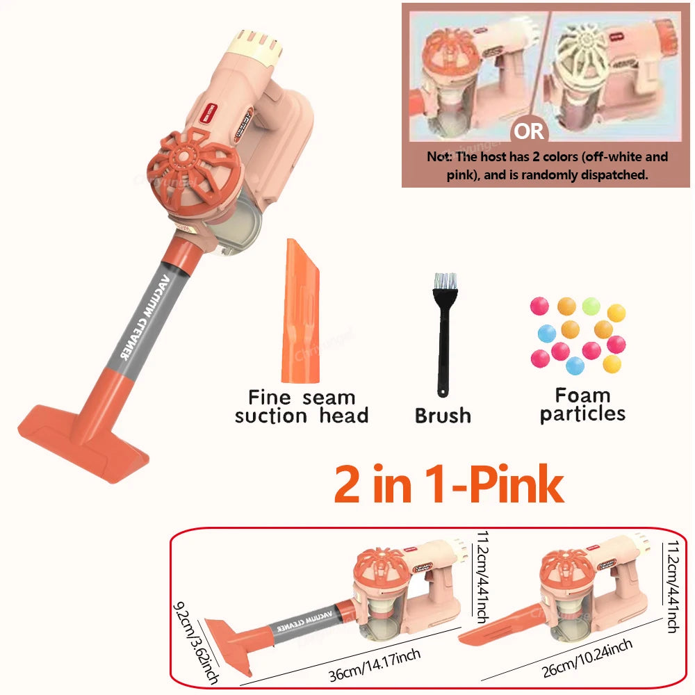 Kids Simulation Electric Vacuum Cleaner | Educational Role Play Cleaning Toy Set