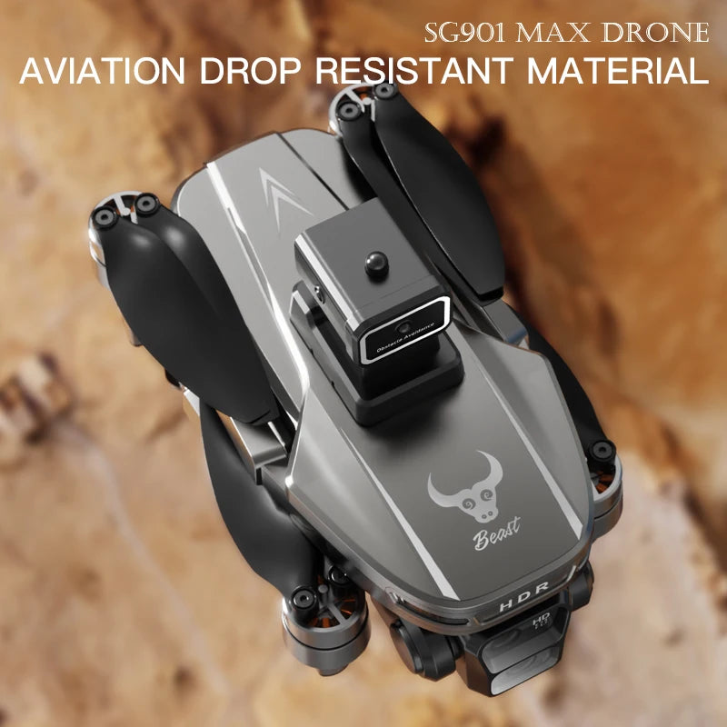 SG901 MAX GPS Drone with 8K Dual Camera & Obstacle Avoidance | Foldable Professional FPV Drone with Remote Screen