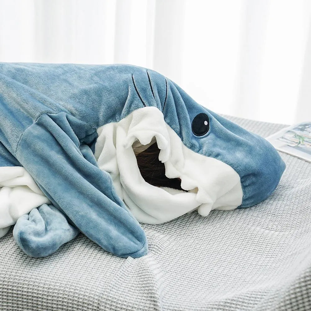 Cartoon Shark Sleeping Bag Pajamas