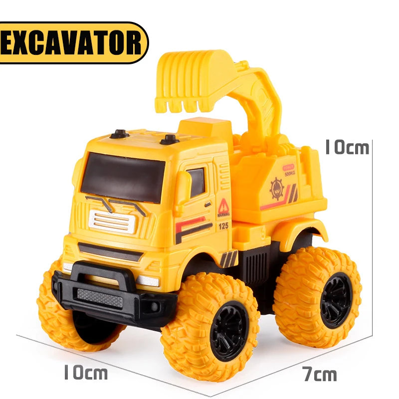 Pull Back Inertial Rotation Car – 4WD Off-Road SUV Racing Toy