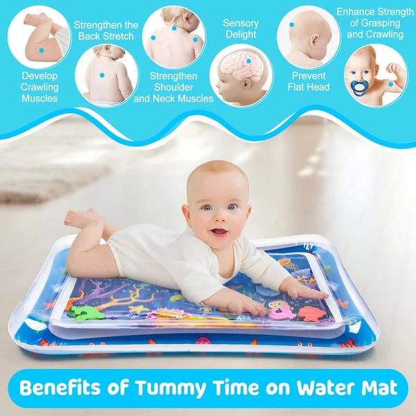 Baby Inflatable Water Play Mat | Tummy Time Activity Pad