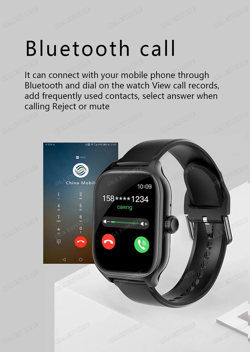 Smart Watch for Android & iOS – 1.83” HD Display with Bluetooth Calling