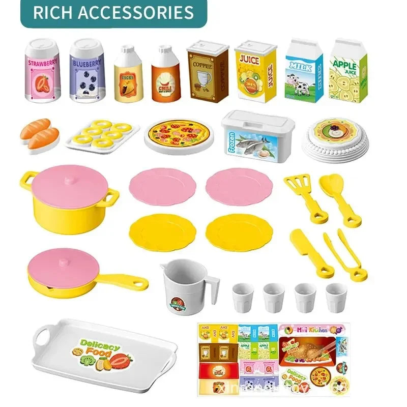 Mini Kitchen Counter Play Set | DIY Pretend Cooking Toy for Kids