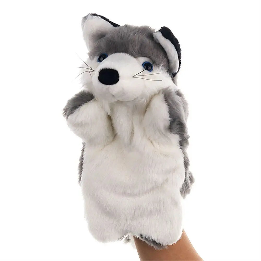 Animal Hand Puppet – Cute Cat Plush Doll for Storytelling & Play | Soft Cartoon Puppet Toy
