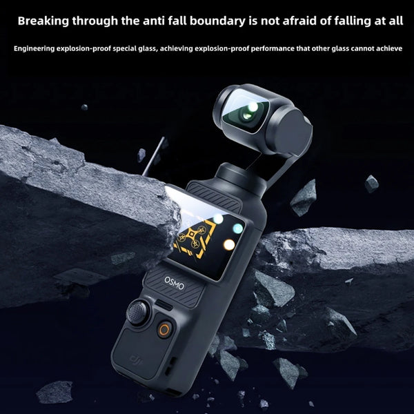 9H HD Tempered Glass Screen Protector for DJI Osmo Pocket 3 — Anti-Scratch Lens & Screen Protection Kit