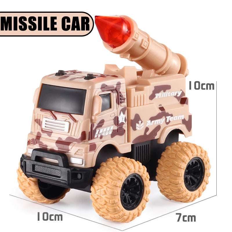 Pull Back Inertial Rotation Car – 4WD Off-Road SUV Racing Toy