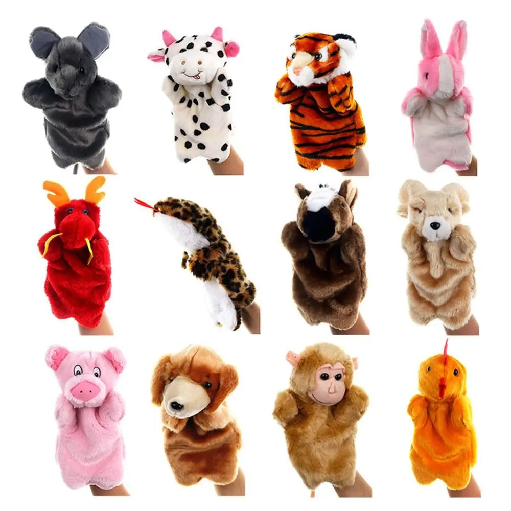 Animal Hand Puppet – Cute Cat Plush Doll for Storytelling & Play | Soft Cartoon Puppet Toy