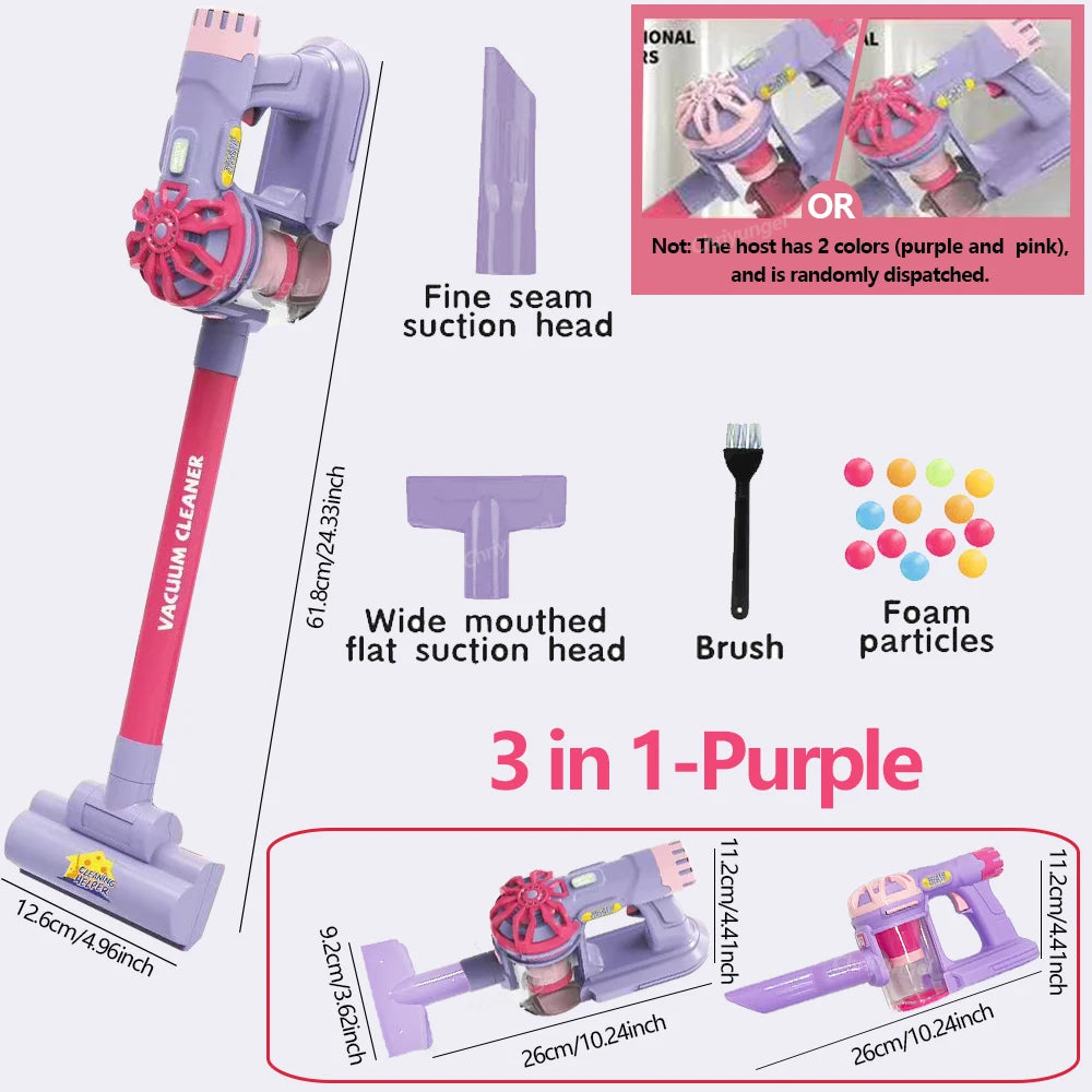 Kids Simulation Electric Vacuum Cleaner | Educational Role Play Cleaning Toy Set