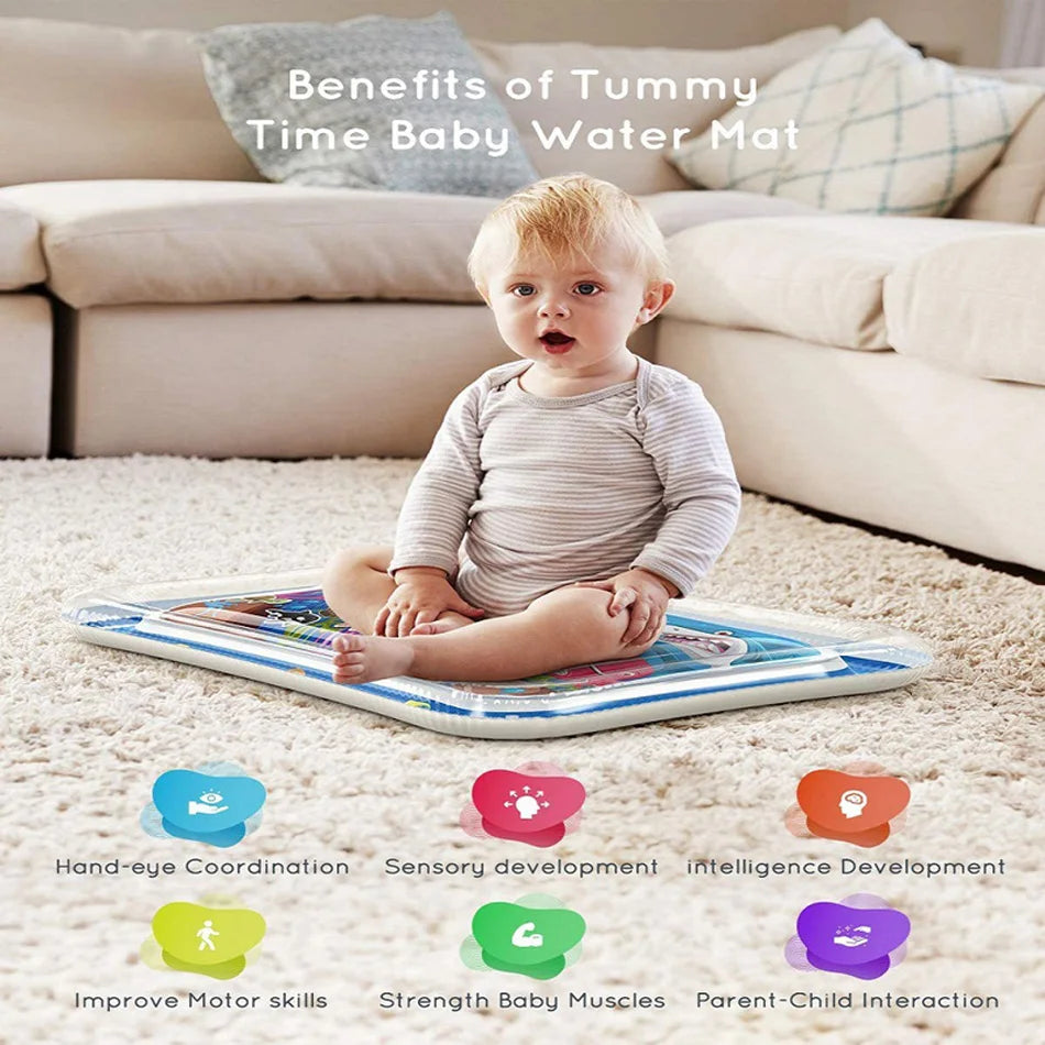 Baby Inflatable Water Play Mat | Tummy Time Activity Pad