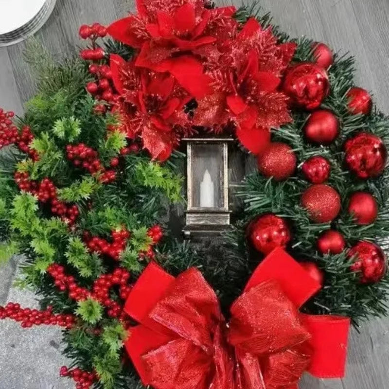 Christmas Flower with Lamp Bow
