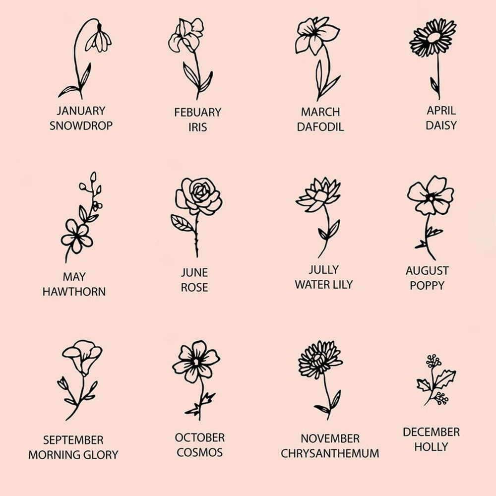 Flower Name Necklace