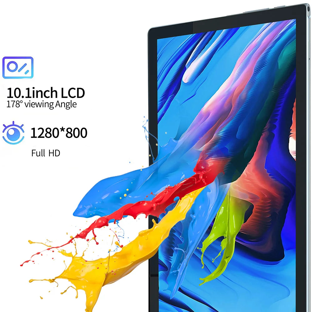 BDF 10.1" Android Tablet – Octa-Core | 8GB RAM | 128GB ROM | Dual SIM 4G LTE