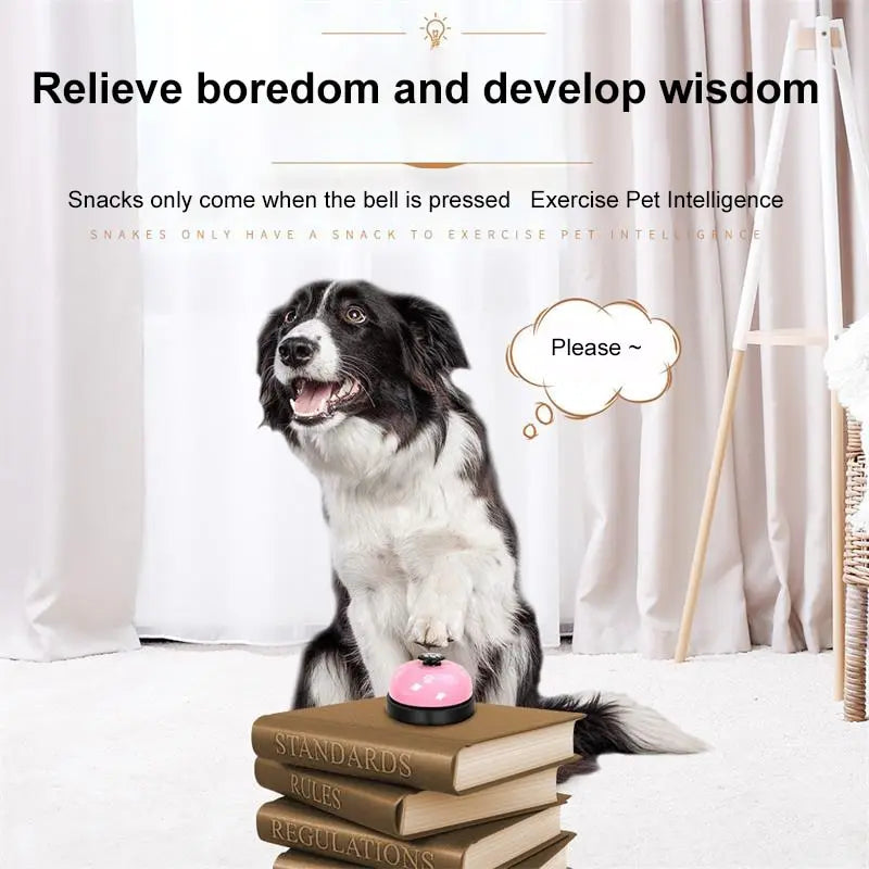 Pet Training Bell – Interactive Dinner Call Bell for Dogs & Cats | Fun Training & Communication Toy