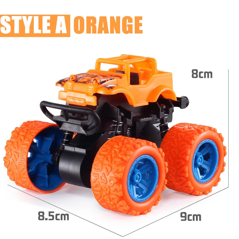 Pull Back Inertial Rotation Car – 4WD Off-Road SUV Racing Toy