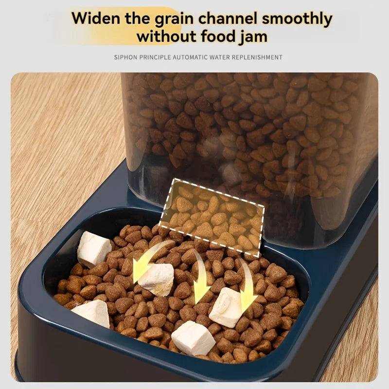 Automatic Cat & Dog Feeder with Drinker | Smart Portion Control Food & Water Set